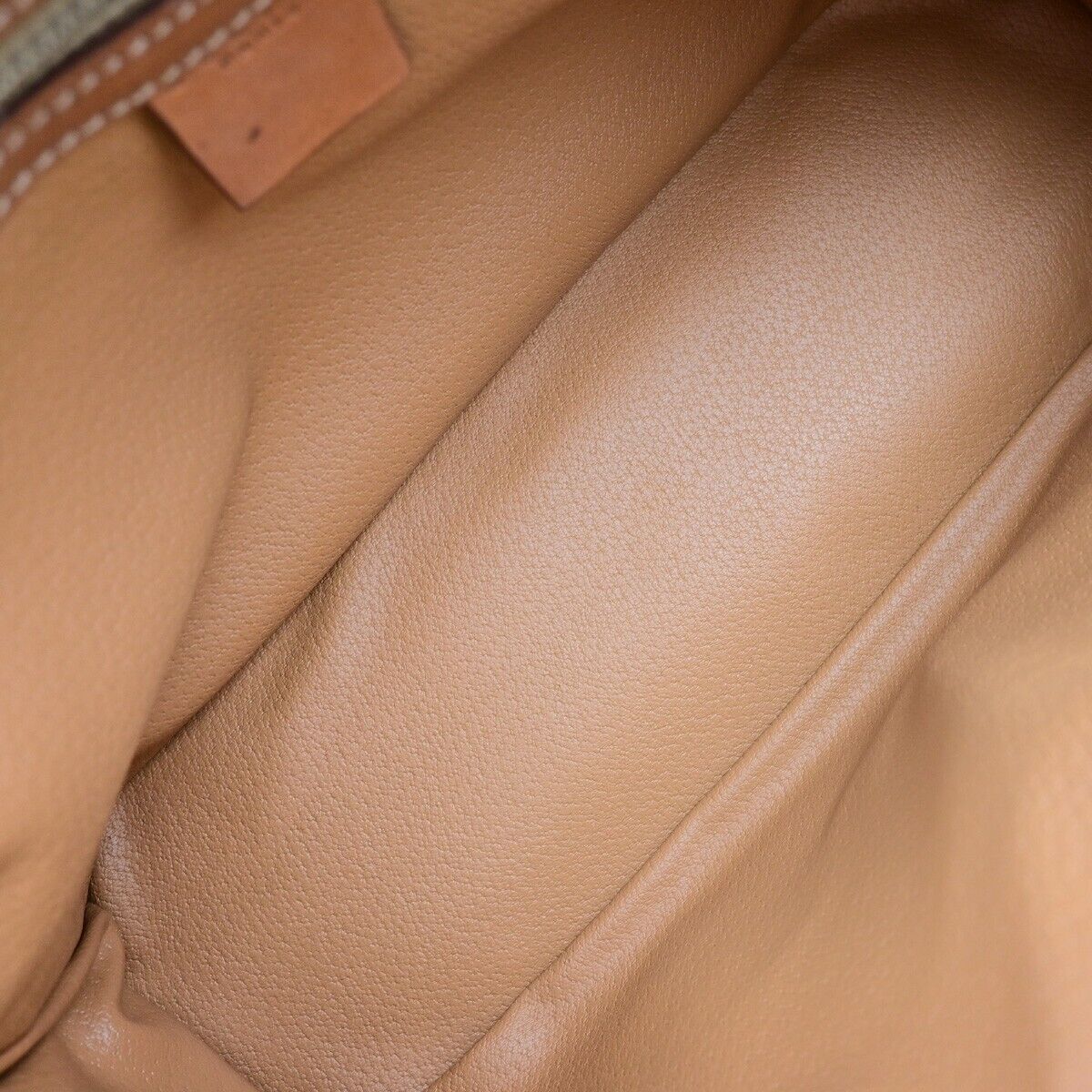 CELINE Logo Macadam Pattern Hand Bag PVC Leather Brown GHW Made in Italy 86ED033