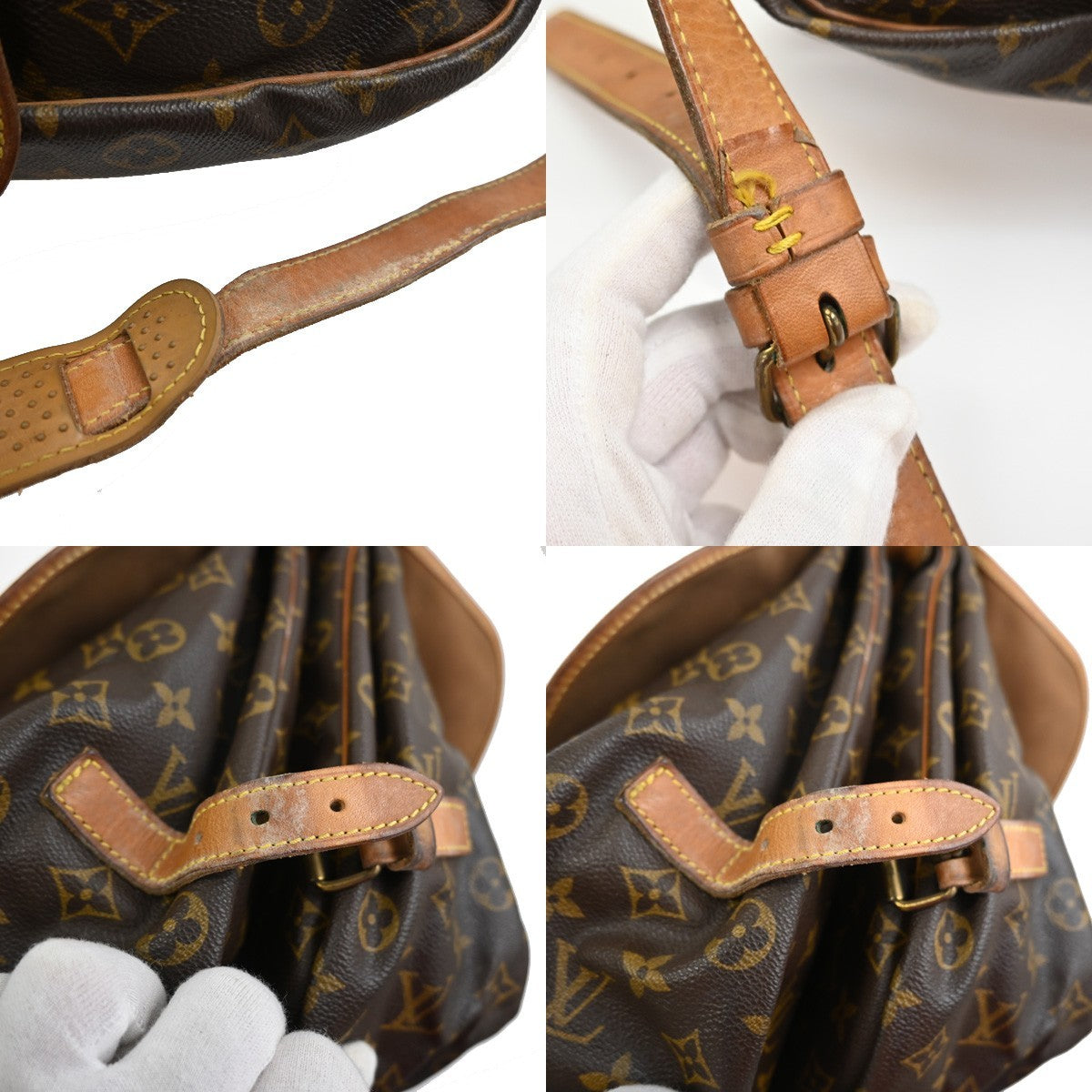LOUIS VUITTON Saumur 35 Shoulder Bag Monogram Leather BN France M42254 39SA068