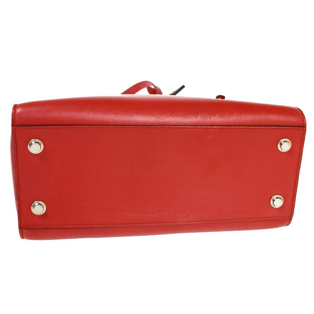LOUIS VUITTON City Steamer MM 2Way Shoulder Hand Bag Calf Leather Red 686RH107