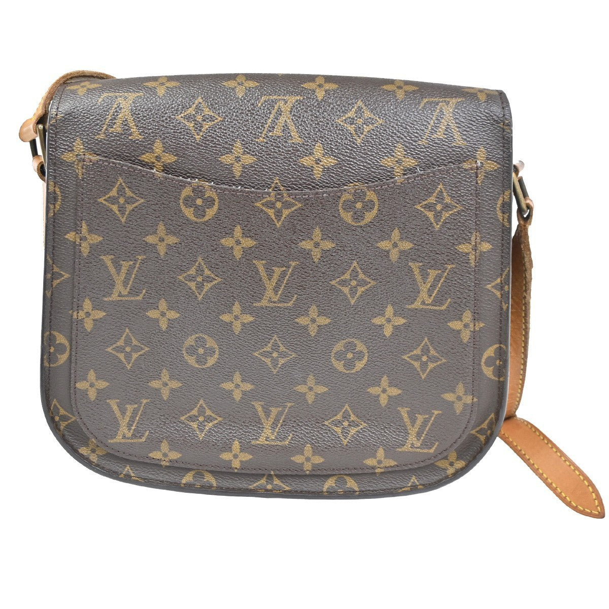 LOUIS VUITTON Saint Cloud GM Shoulder Bag Monogram Leather Brown M51242 80CA689