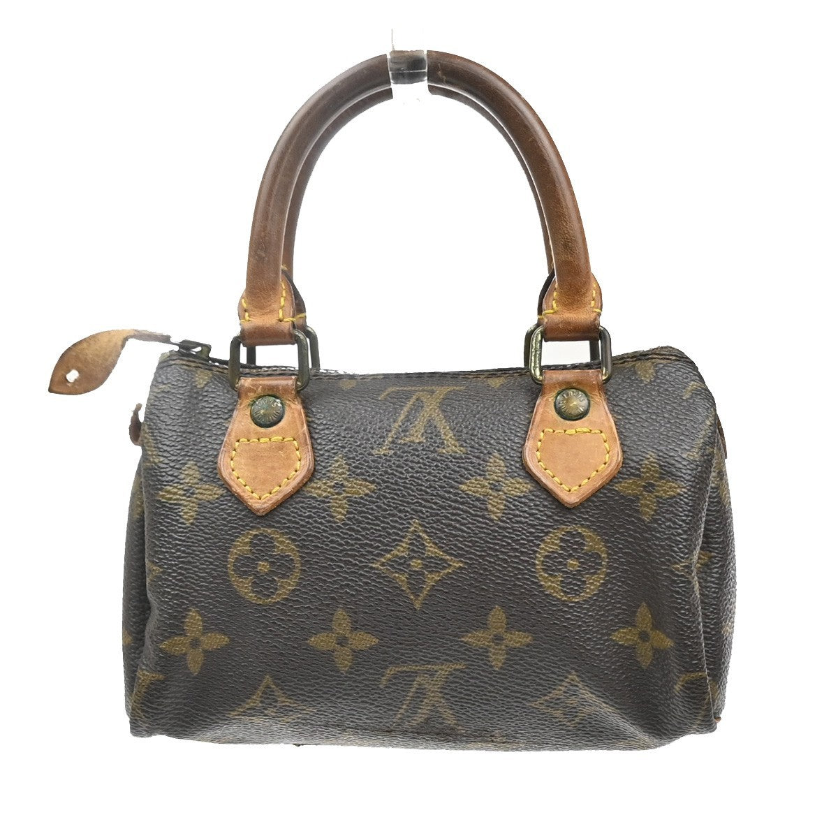 LOUIS VUITTON Mini Speedy Hand Bag Monogram Leather Brown M41534 82CA981