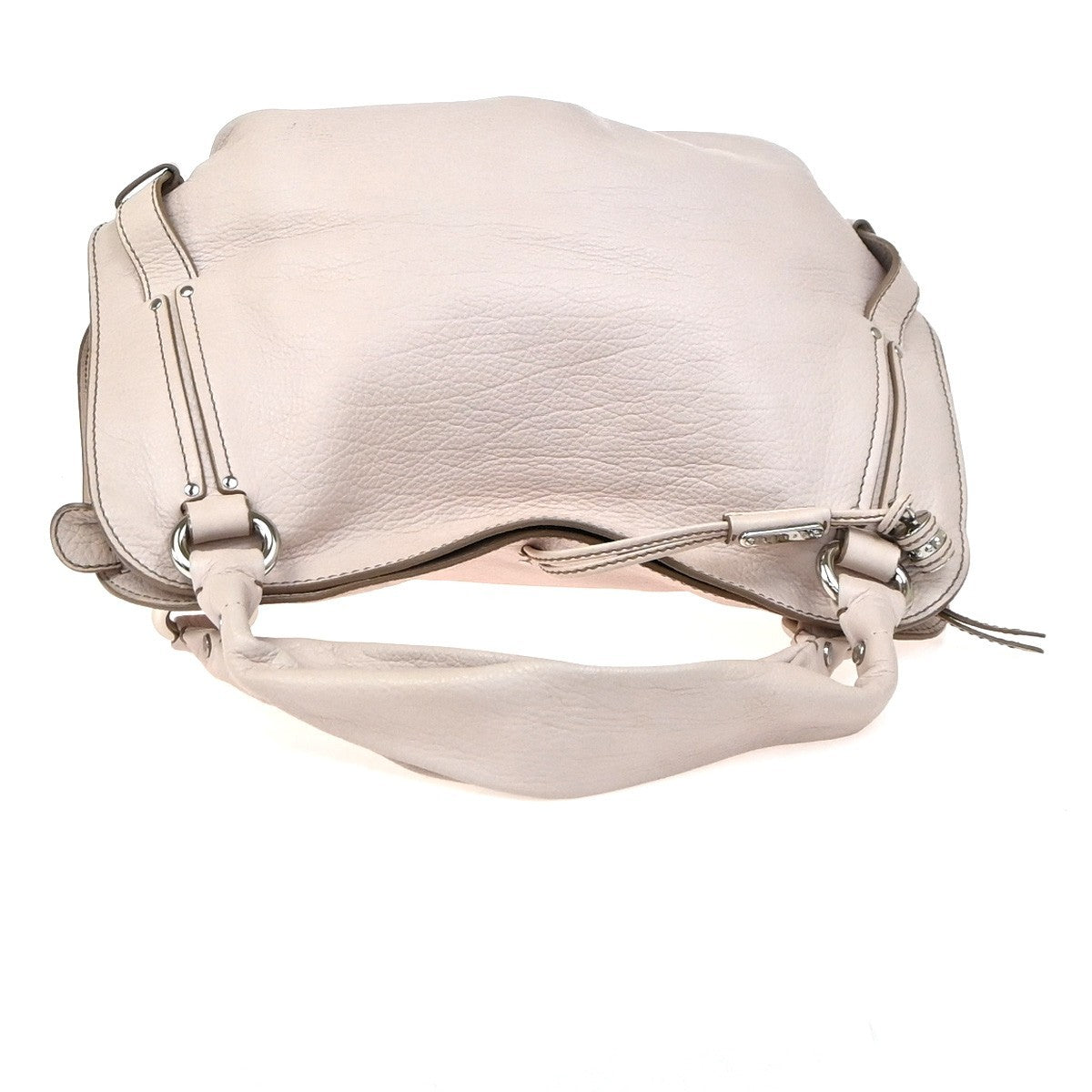 CELINE Logo Bittersweet Shoulder Hand Bag Leather Light Pink SHW 34YH958
