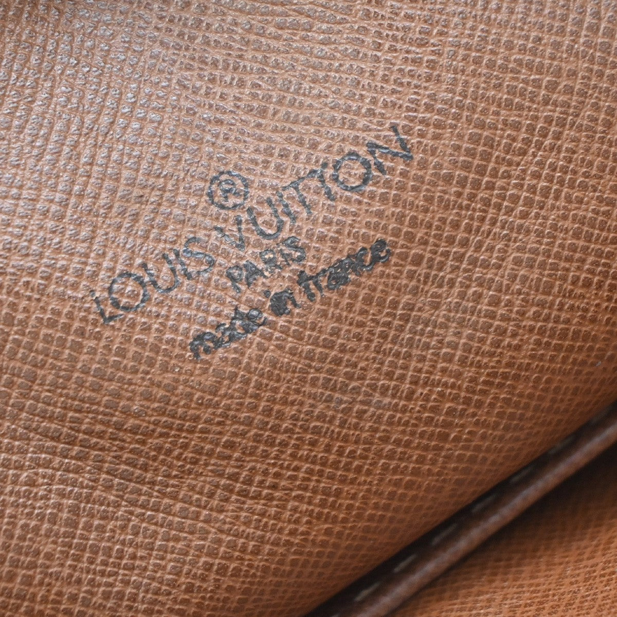 LOUIS VUITTON Logo Danube MM Shoulder Bag Monogram Leather Brown M45264 31KB403