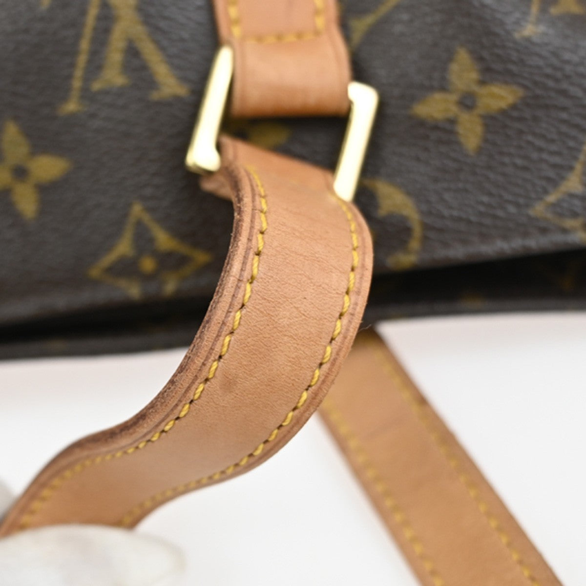 LOUIS VUITTON Cabas Piano Shoulder Bag Monogram Leather Brown M51148 16YJ022