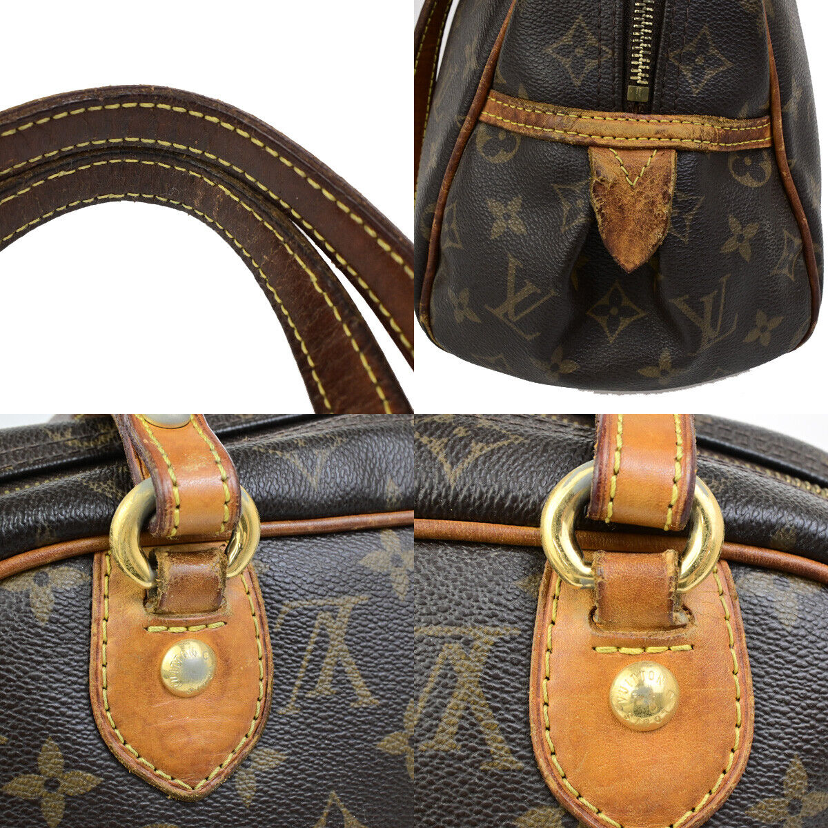 LOUIS VUITTON Montorgueil PM Shoulder Bag Monogram Leather Brown M95565 02SJ548