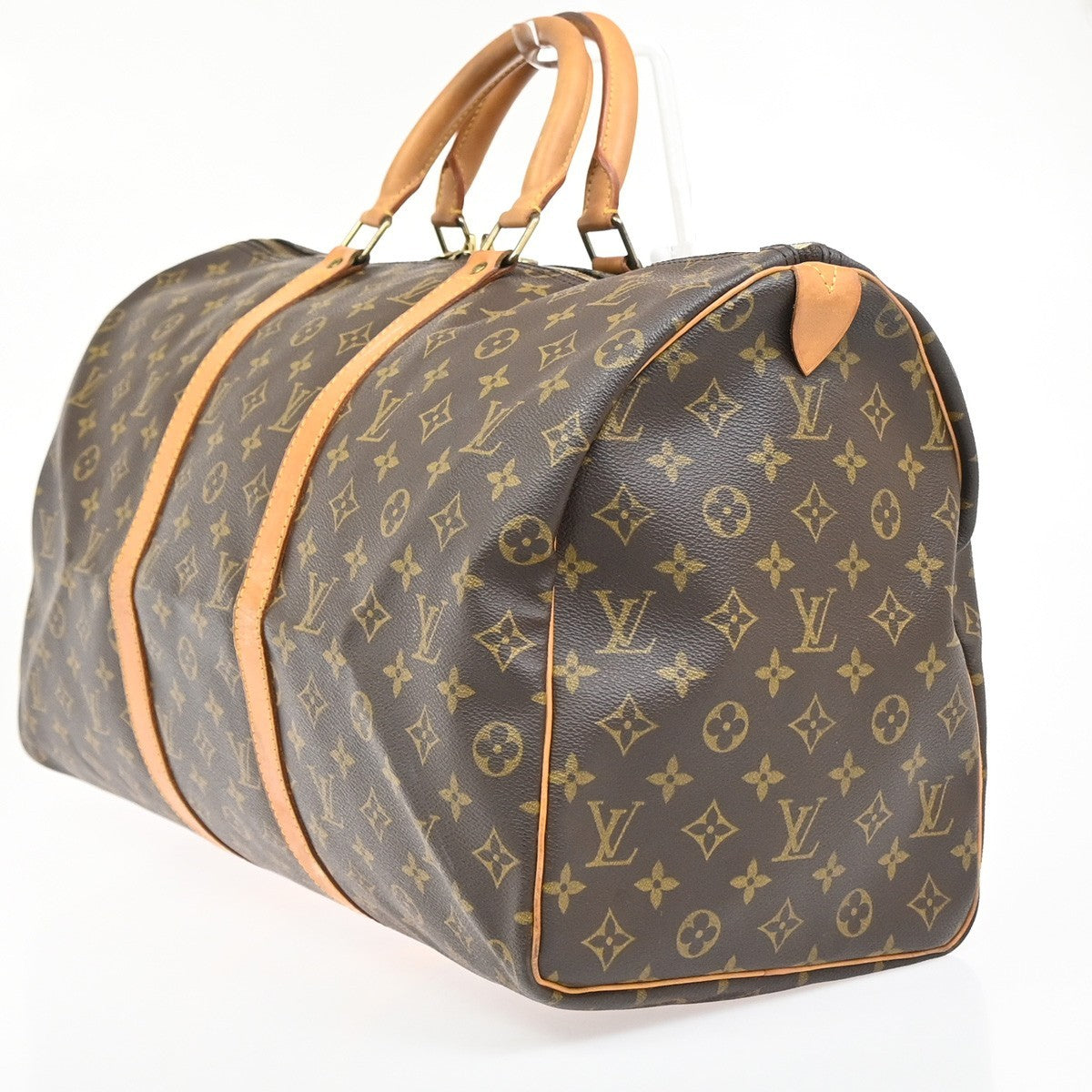 LOUIS VUITTON Keepall 50 Travel Hand Bag Monogram Leather Brown M41426 16PA094