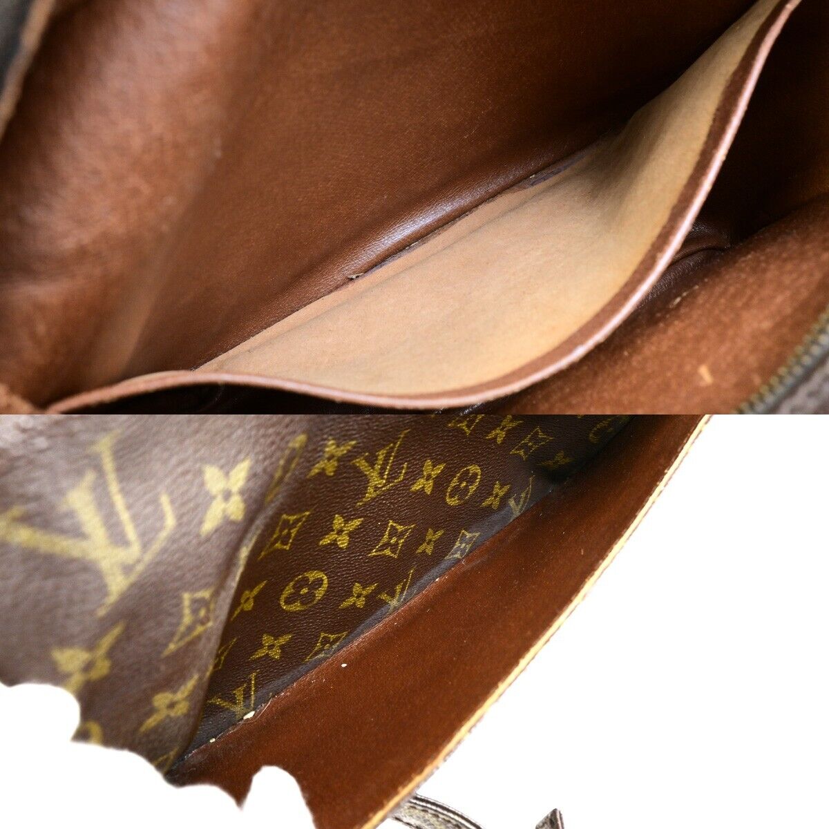 LOUIS VUITTON Nile Crossbody Shoulder Bag Monogram Leather Brown M45244 68ED041