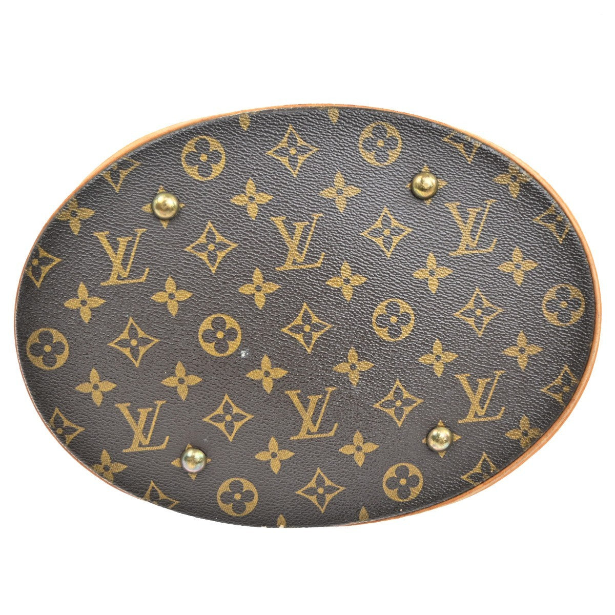 LOUIS VUITTON BUCKET GM Shoulder Tote Bag Monogram Leather Brown M42236 30CA518