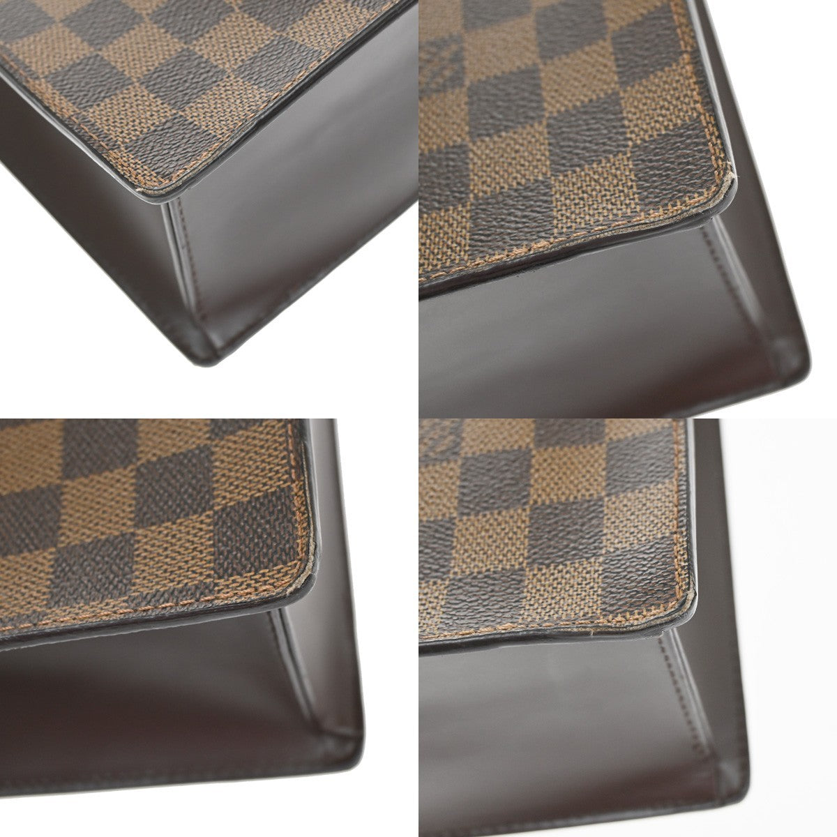 LOUIS VUITTON Venice PM Hand Tote Bag Damier Ebene Leather Brown N51145 12YJ100