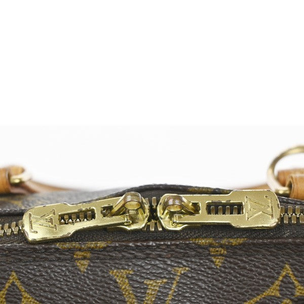 LOUIS VUITTON LV Logo Alma Hand Bag Monogram Leather Brown France M51130 73MA512
