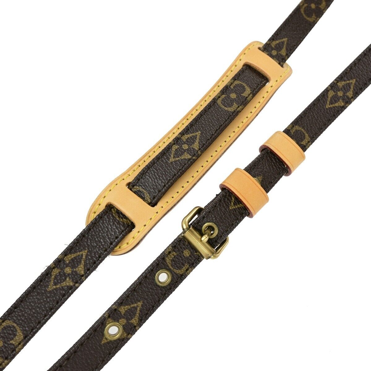 LOUIS VUITTON Danube Shoulder Bag Monogram Leather Brown France M45266 85EC525