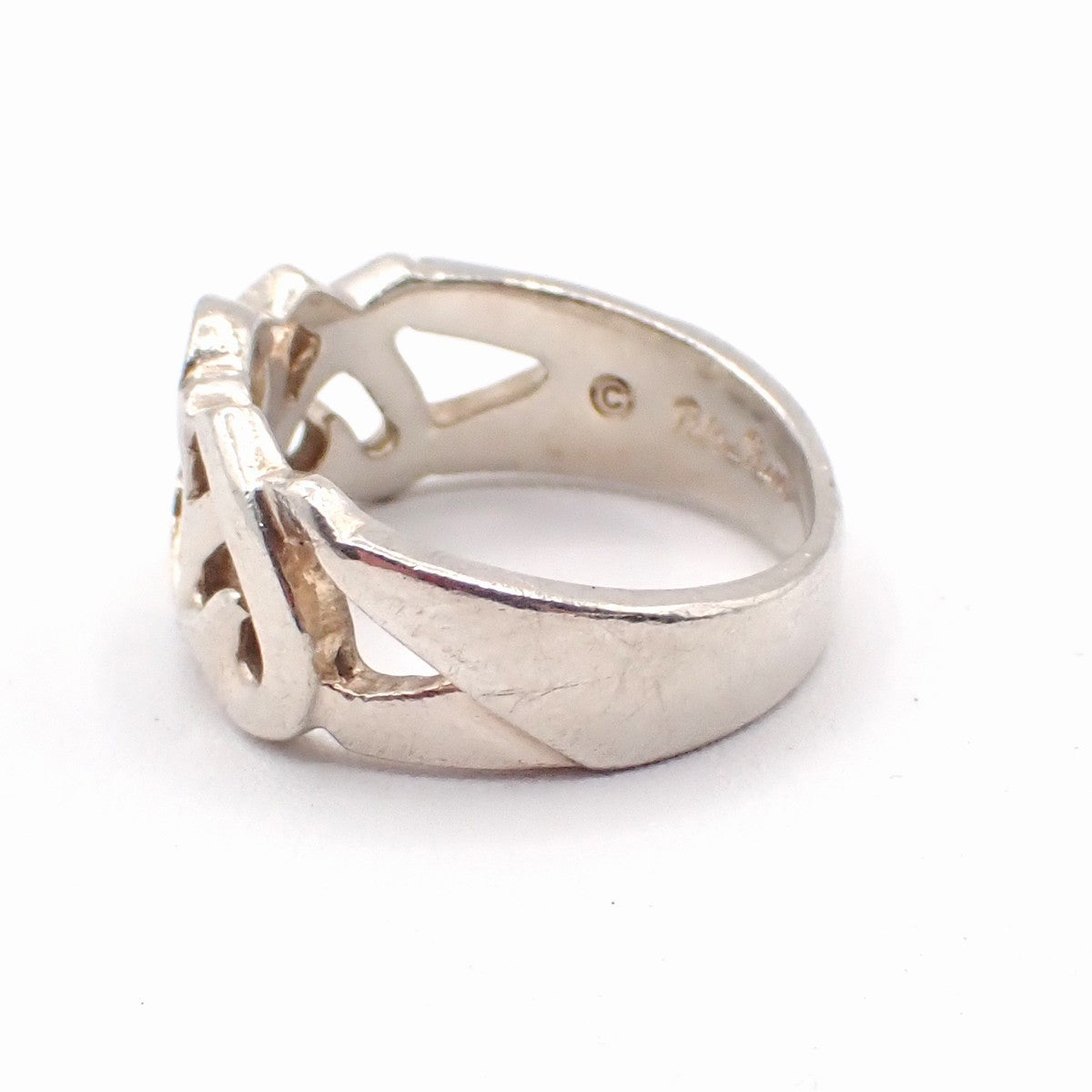Tiffany & Co. Paloma Triple Loving Heart Ring JP12 US6.5 Silver 925 07EG104