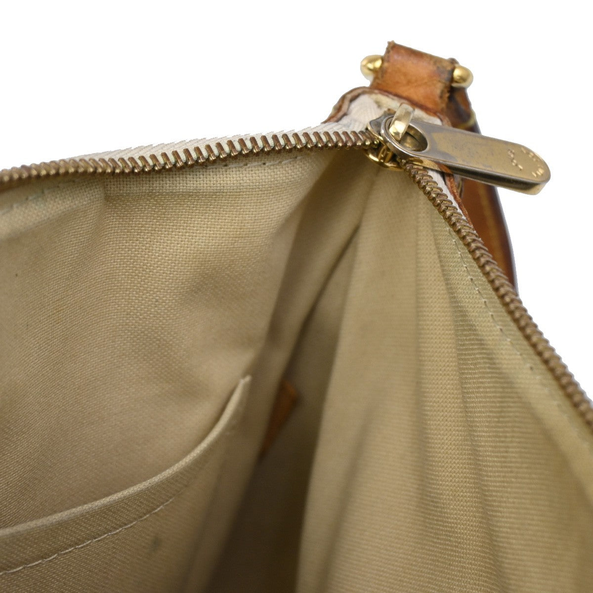LOUIS VUITTON Siracusa PM Shoulder Bag Damier Azur Leather White N41113 70CA220