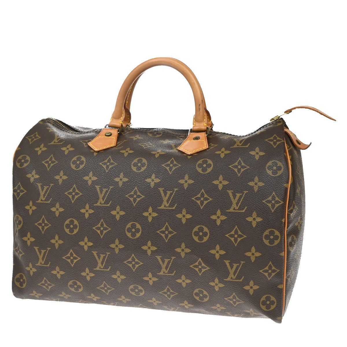 LOUIS VUITTON Speedy 35 Travel Hand Bag Monogram Leather Brown M41524 20KB513