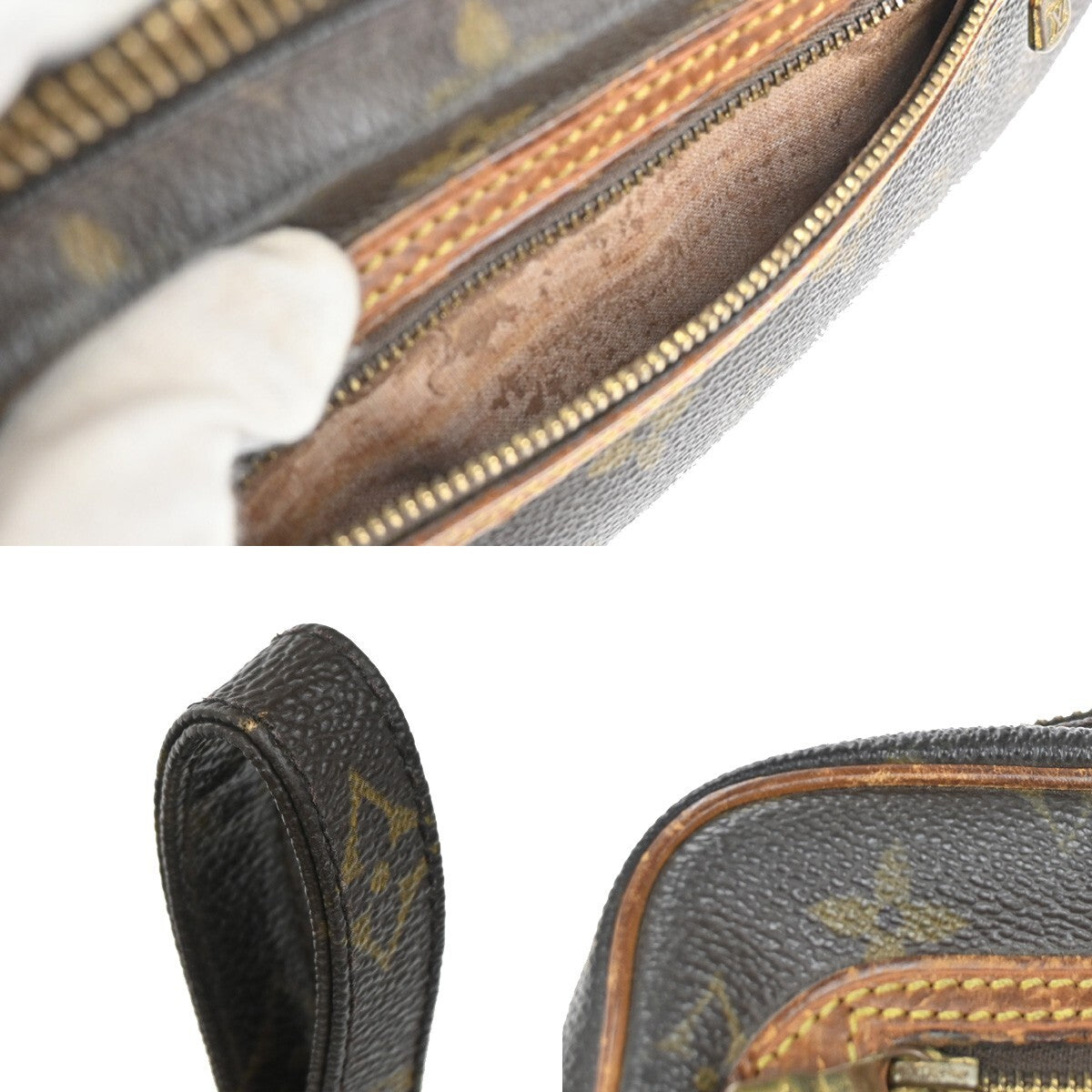 LOUIS VUITTON Marly Dragonne GM Clutch Hand Bag Monogram Brown M51825 63FB812