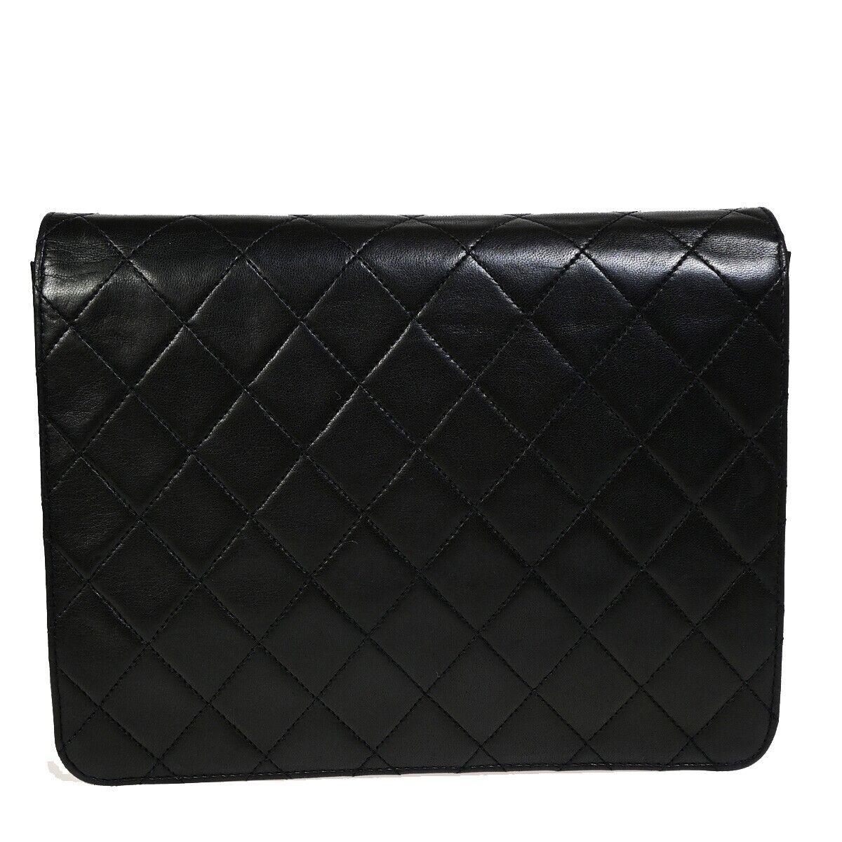 CHANEL CC Matelasse Chain Shoulder Bag Leather Black GHW Vintage 386RJ836