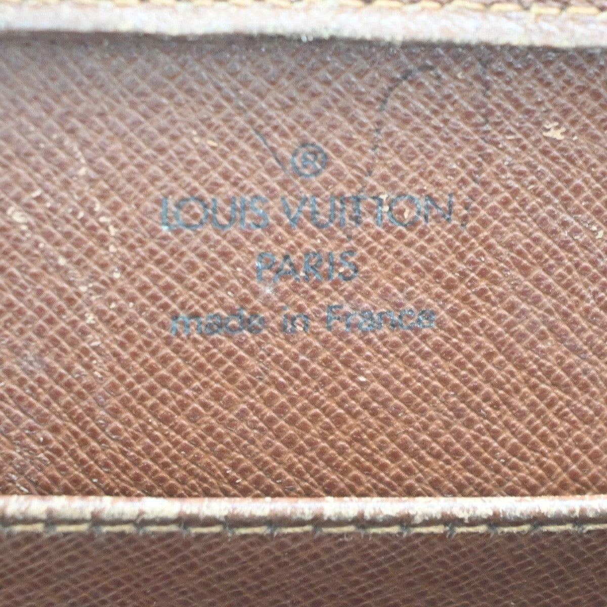 LOUIS VUITTON Orsay Clutch Hand Bag Monogram Leather Brown France M51790 08PA046
