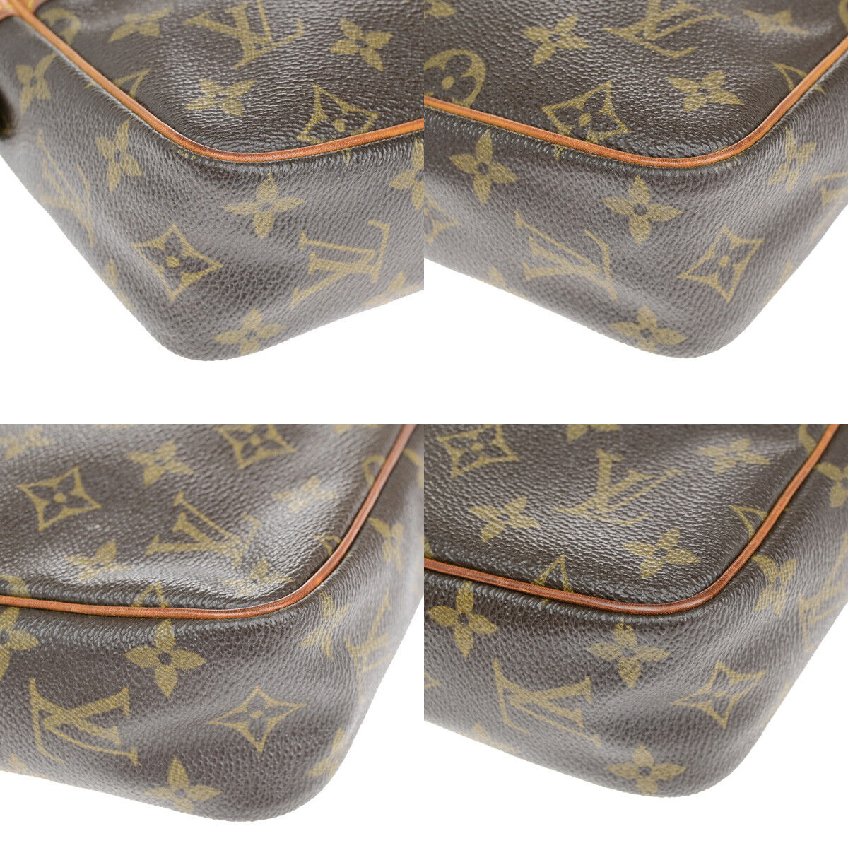 LOUIS VUITTON Compiegne 23 Clutch Hand Bag Monogram Leather Brown M51847 66YF186