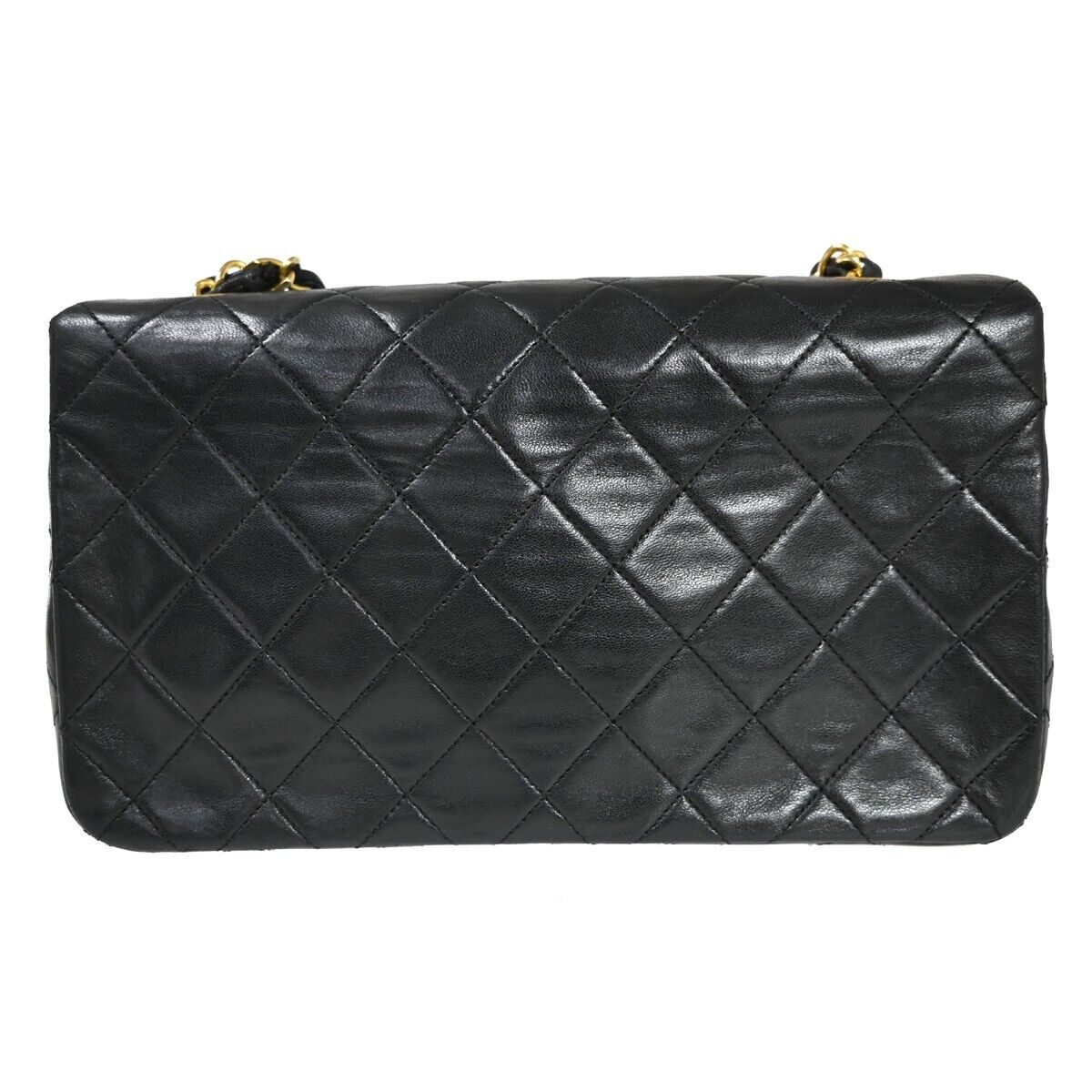 CHANEL CC Full Flap Matelasse 23 Chain Shoulder Bag Leather Black GHW 861RJ067