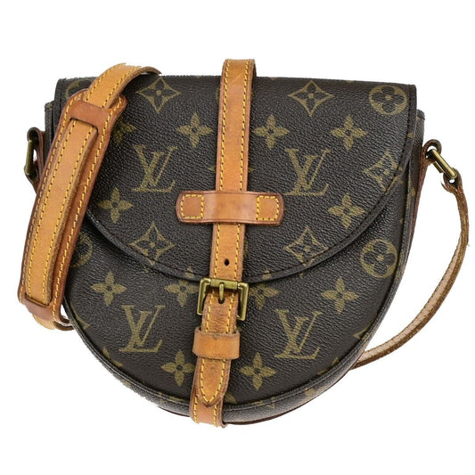 LOUIS VUITTON Chantilly PM Shoulder Bag Monogram Leather Brown M51234 35EC956