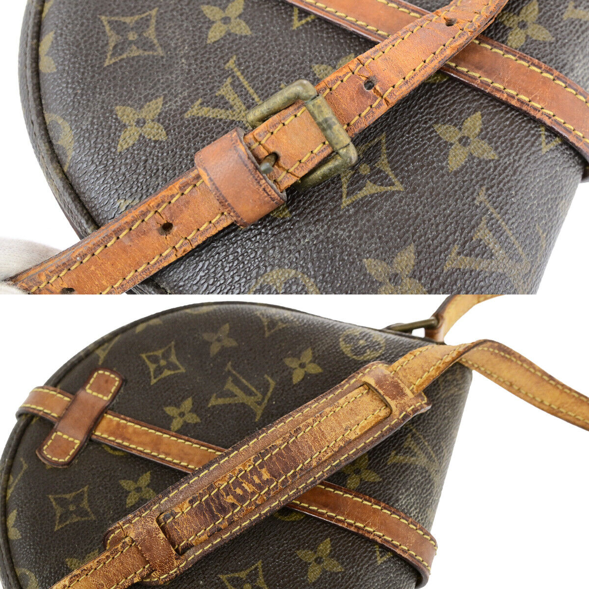 LOUIS VUITTON Chantilly PM Shoulder Bag Monogram Leather Brown M51234 60YG608