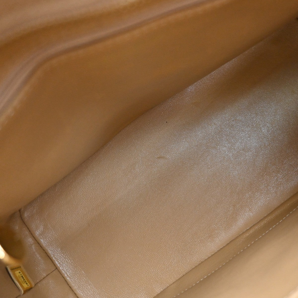 CHANEL Medallion Matelasse Shoulder Bag Grained Calfskin Leather Beige 648RF884