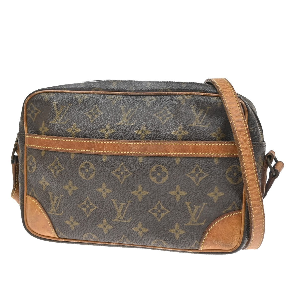 LOUIS VUITTON Trocadero 24 Shoulder Bag Monogram Leather Brown M51276 30YJ189