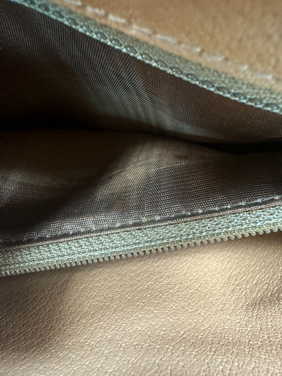 CELINE Logo Macadam Crossbody Shoulder Bag PVC Leather Brown Italy 35KC353