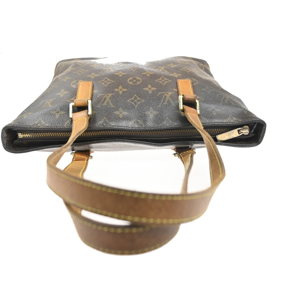 LOUIS VUITTON Cabas Piano Shoulder Bag Monogram Leather Brown M51148 35MA378