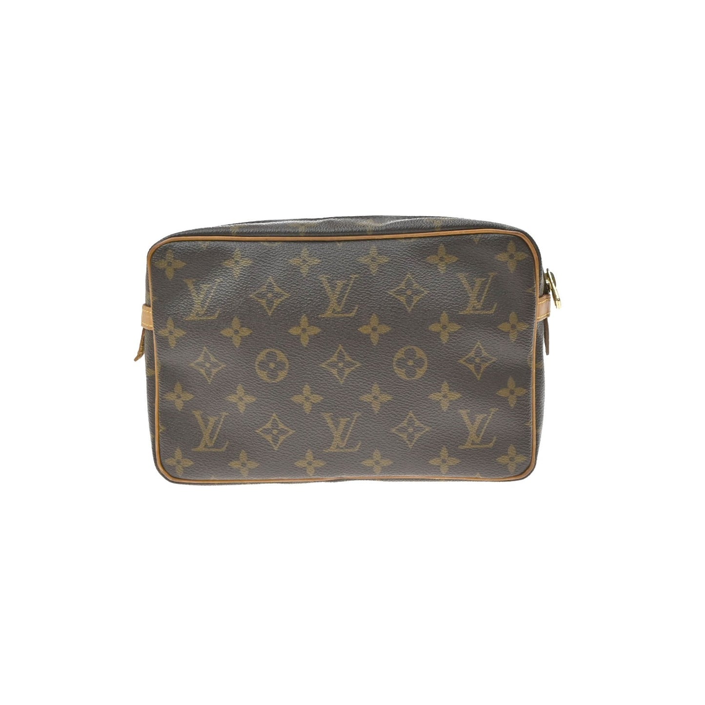 LOUIS VUITTON Compiegne 23 Clutch Hand Bag Monogram Leather Brown M51847 66KD123