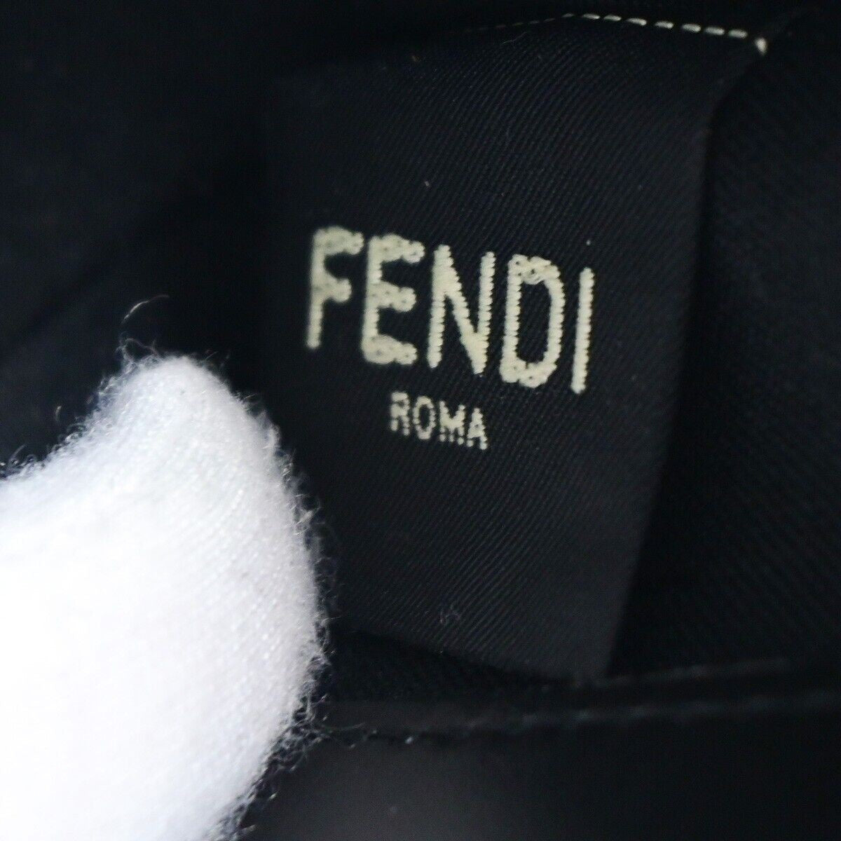 FENDI Zucca Pattern Camera Case Mini Shoulder Bag Embossing Leather BK 635RJ856