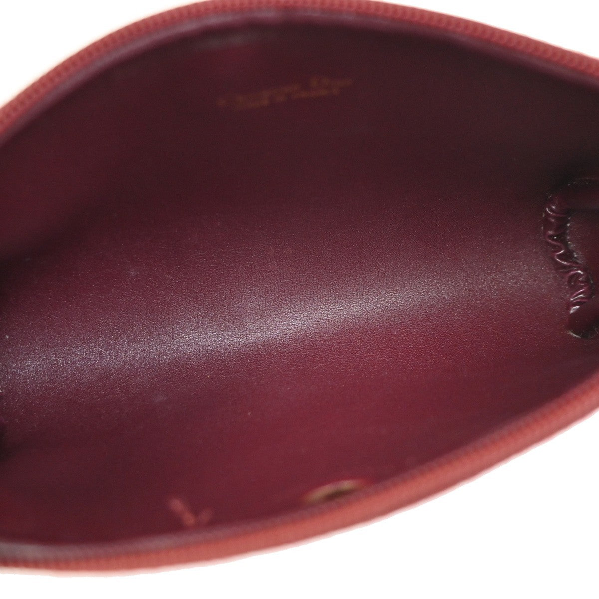CHRISTIAN DIOR Trotter Pattern Cosmetic Pouch Canvas Leather Red France 68KD157