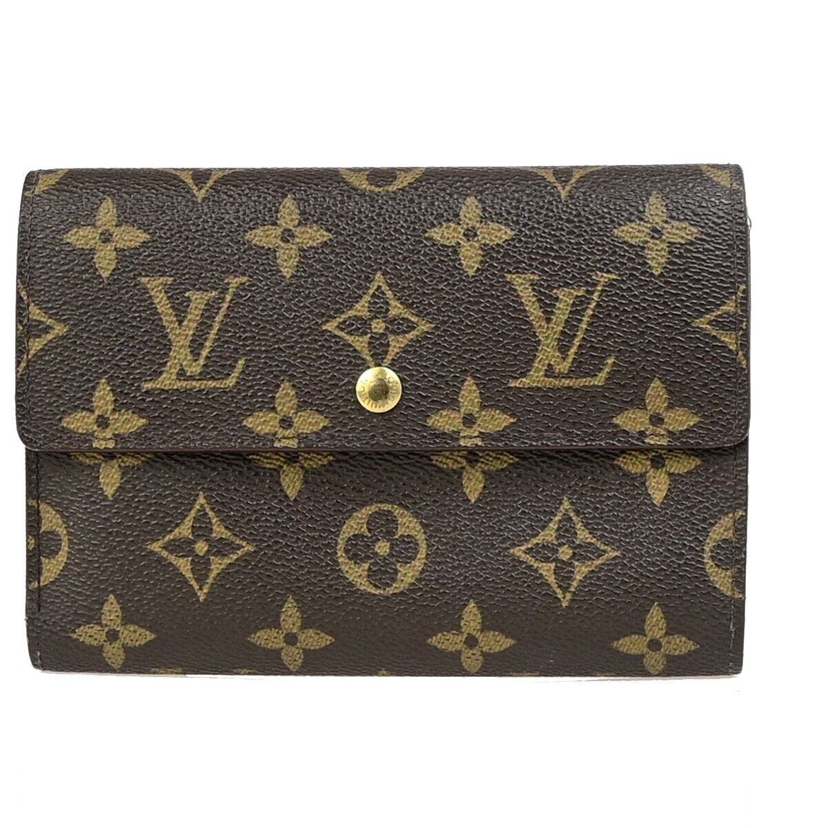 LOUIS VUITTON Porte Tresor Etui Papier Trifold Wallet Monogram BN M61202 01ED218