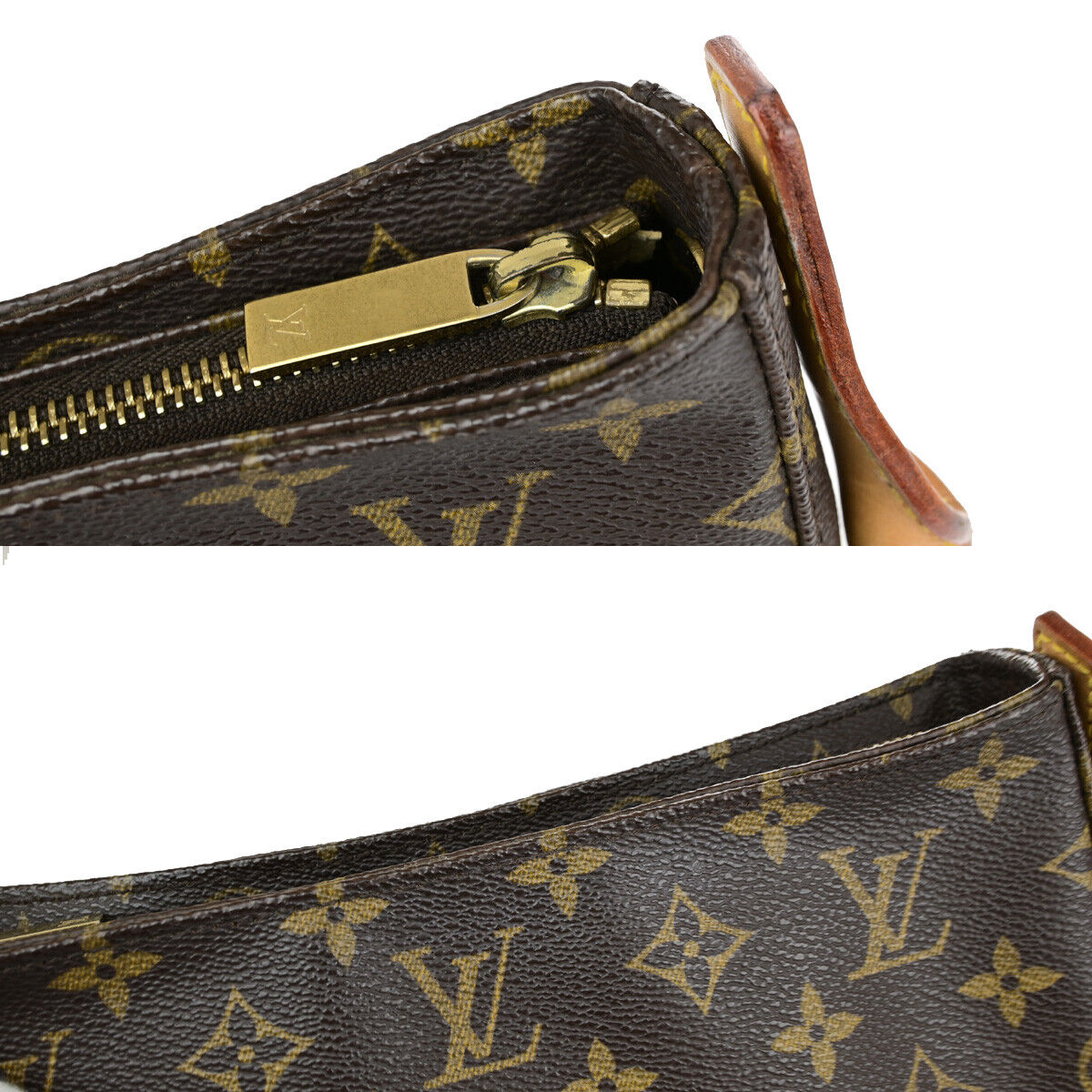 LOUIS VUITTON Looping MM Shoulder Bag Monogram Leather BN France M51146 12YF534