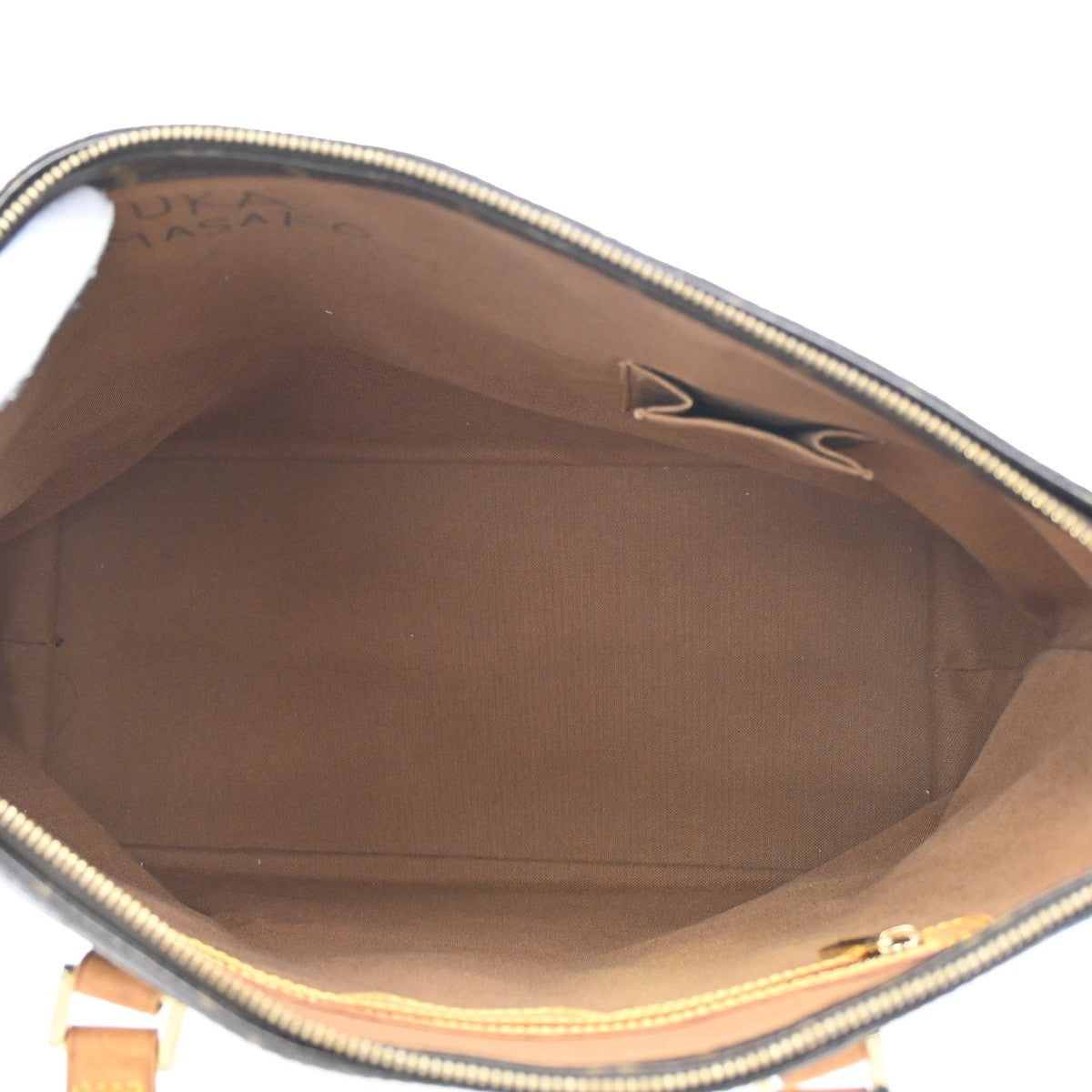 LOUIS VUITTON Cabas Mezzo Shoulder Bag Monogram Leather Brown M51151 34DA179