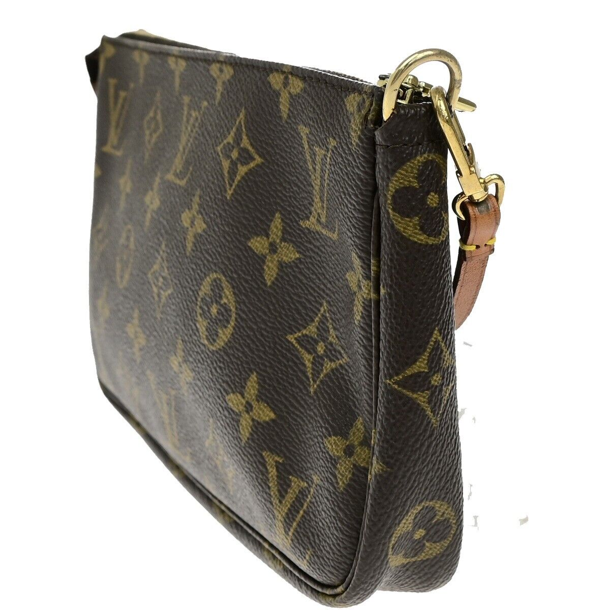 LOUIS VUITTON Pochette Accessoires Hand Bag Monogram Leather BN M51980 10YH007