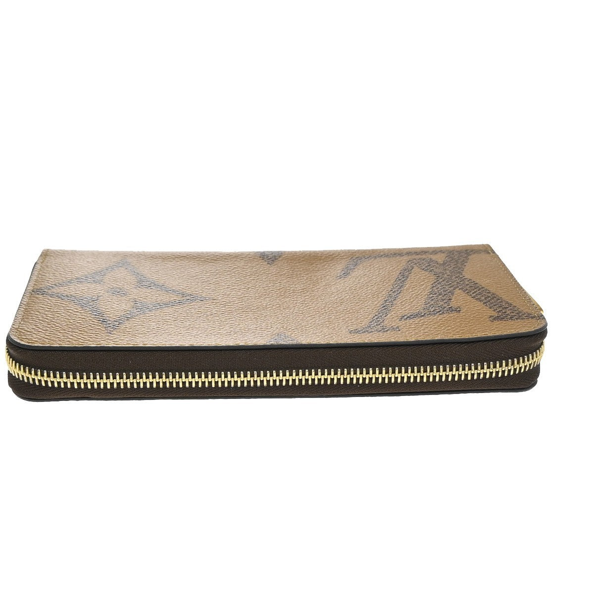 LOUIS VUITTON Zippy Wallet Monogram Giant Reverse Leather Brown M69353 93RF818