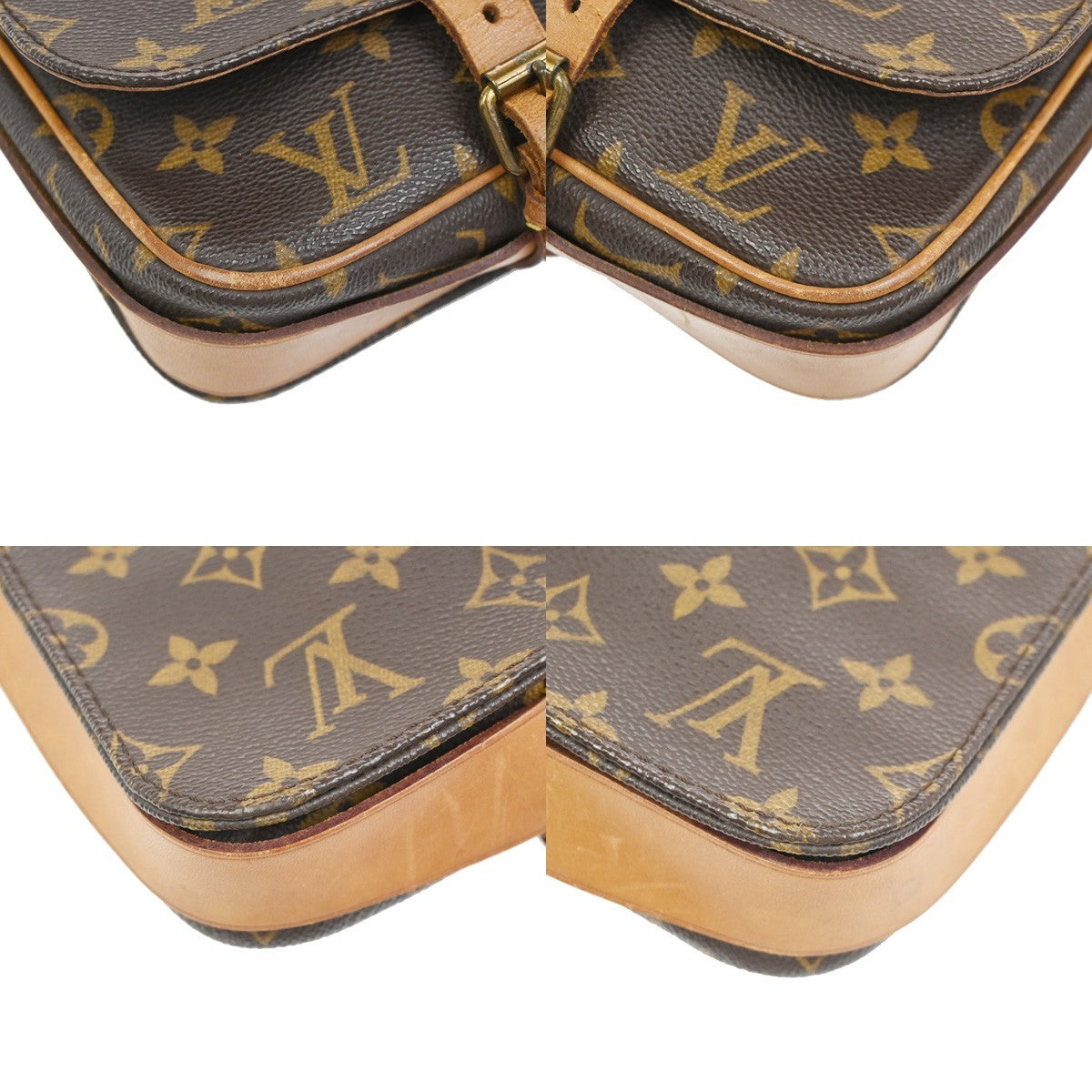 LOUIS VUITTON Mini Cartouchiere Shoulder Bag Monogram Leather BN M51254 34KD084