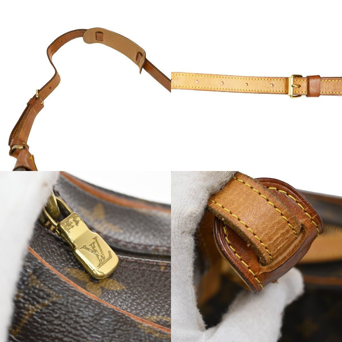 LOUIS VUITTON Boulogne 30 Shoulder Bag Monogram Leather Brown M51265 80KB526