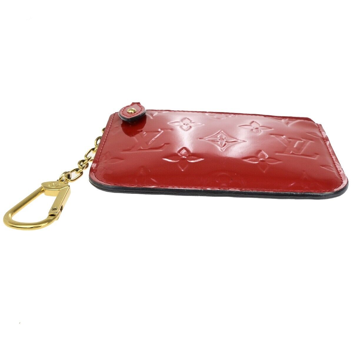 LOUIS VUITTON Pochette Cles Coin Wallet Monogram Vernis Hot Pink M90312 66EC583