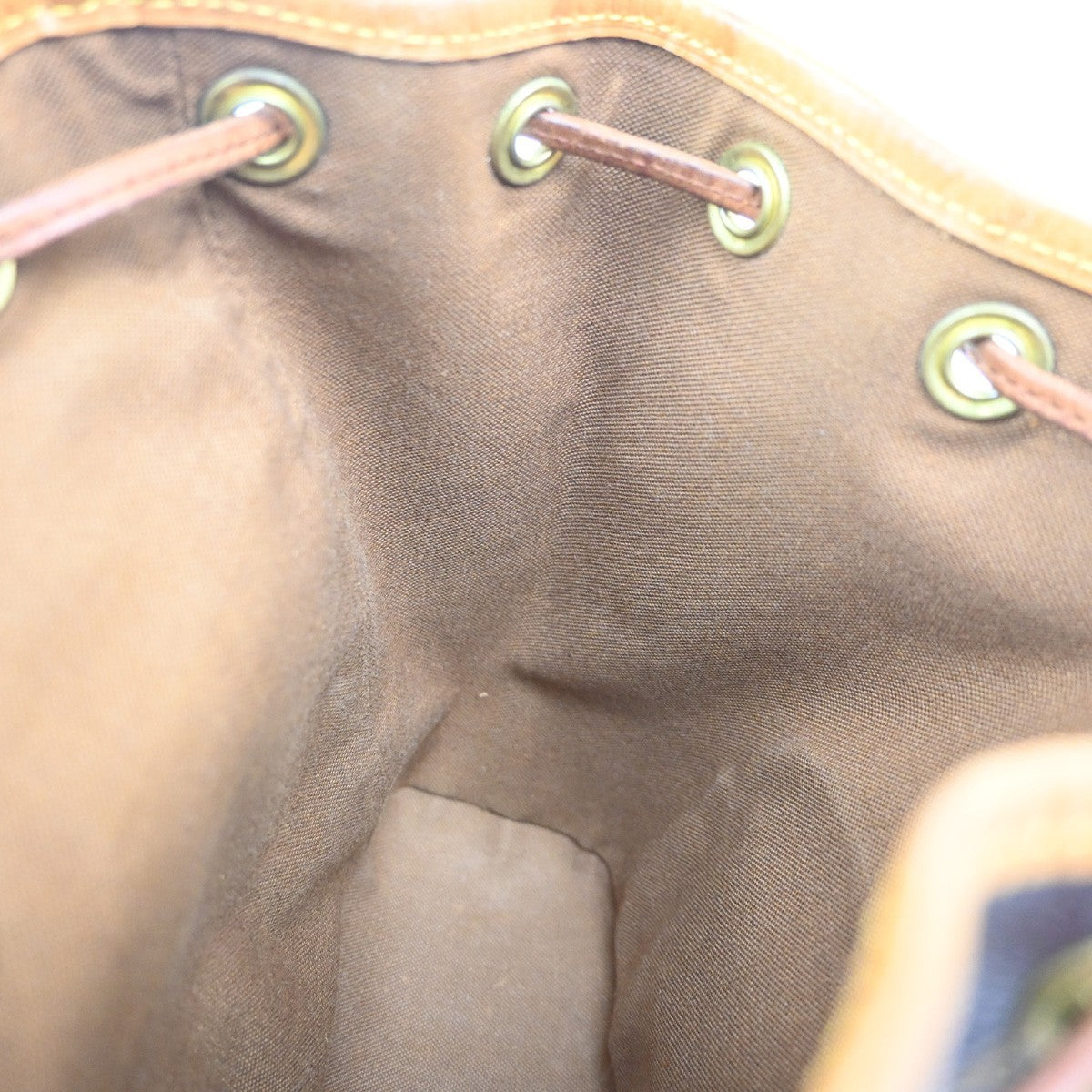 LOUIS VUITTON Mini Montsouris Backpack Bag Monogram Leather Brown M51137 78KC503