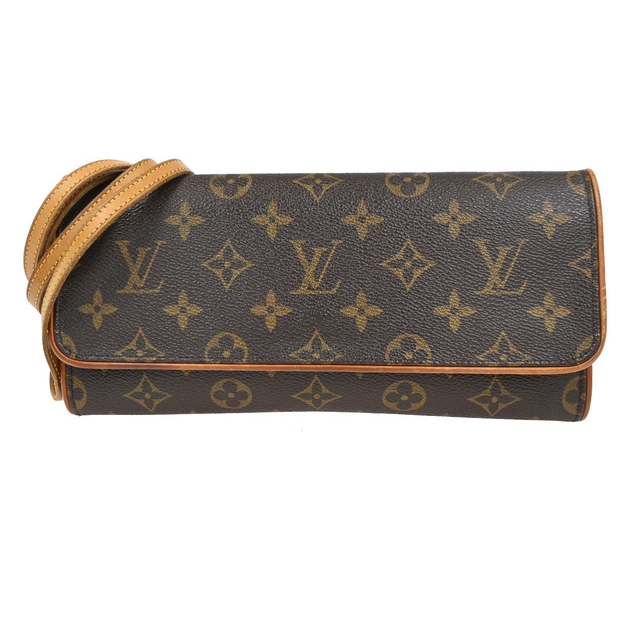 LOUIS VUITTON Pochette Twin GM 2Way Shoulder Bag Monogram Brown M51852 34CA808