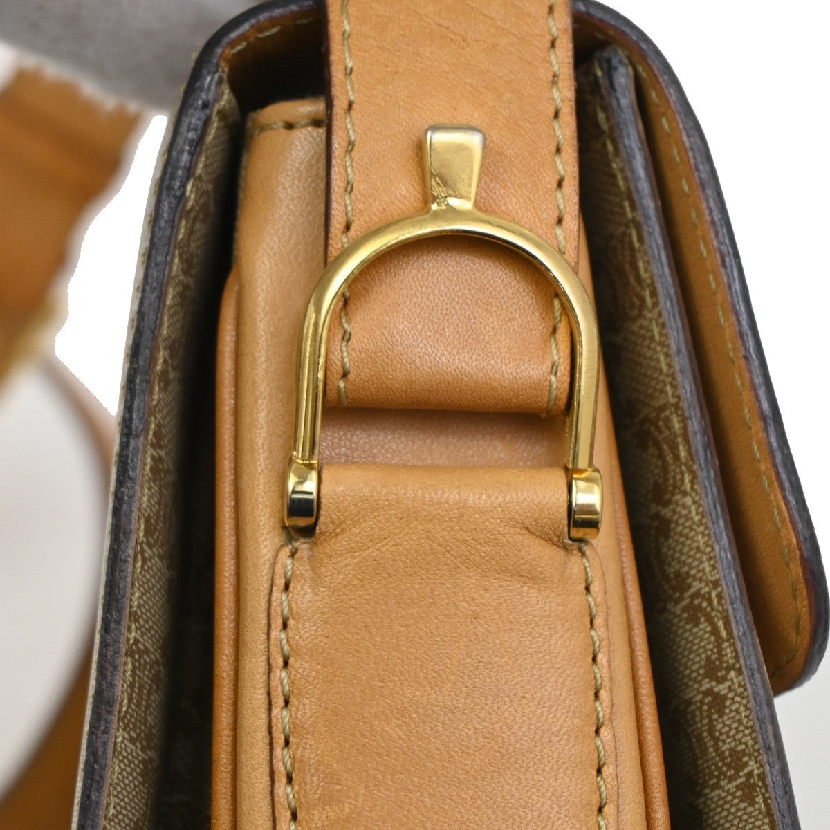 CELINE Macadam Horse carriage Shoulder Crossbody Bag PVC Leather BN GHW 30TA100