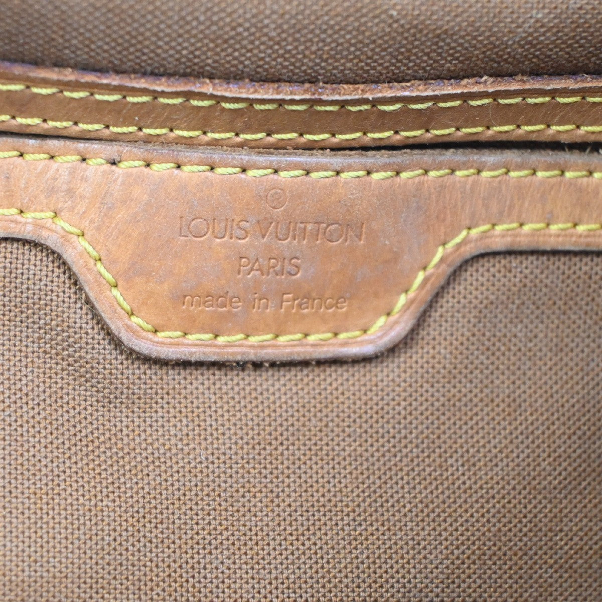LOUIS VUITTON Montsouris GM Backpack Bag Monogram Leather Brown M51135 72CA811