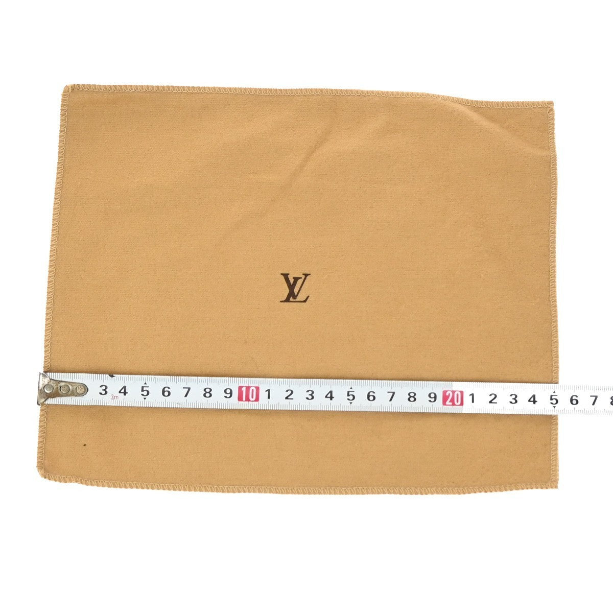 LOUIS VUITTON Logo 10 Set Dust Bag Drawstring Canvas Cotton Beige Brown 09KP028