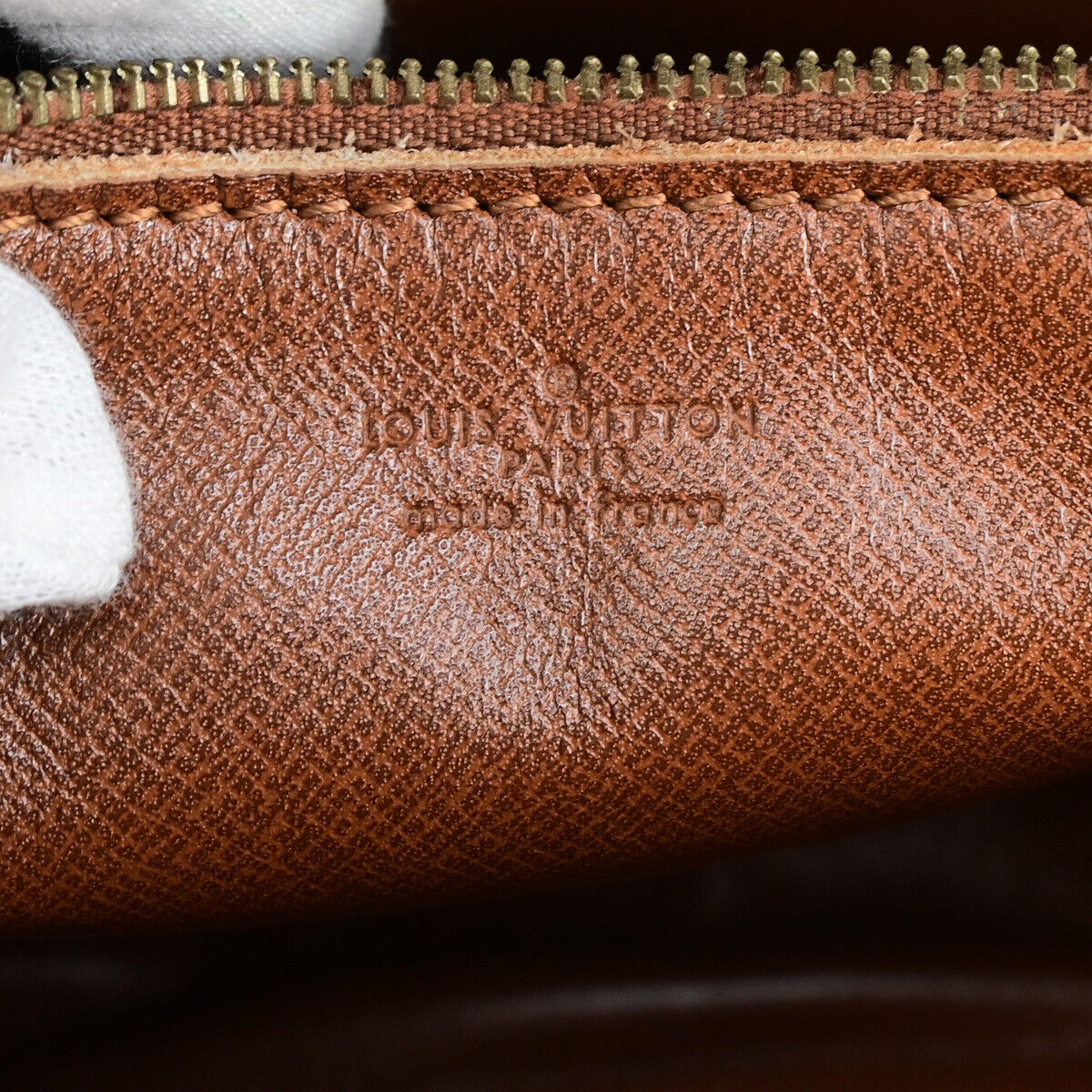 LOUIS VUITTON Jeune Fille GM Shoulder Bag Monogram Leather Brown M51225 37YG600