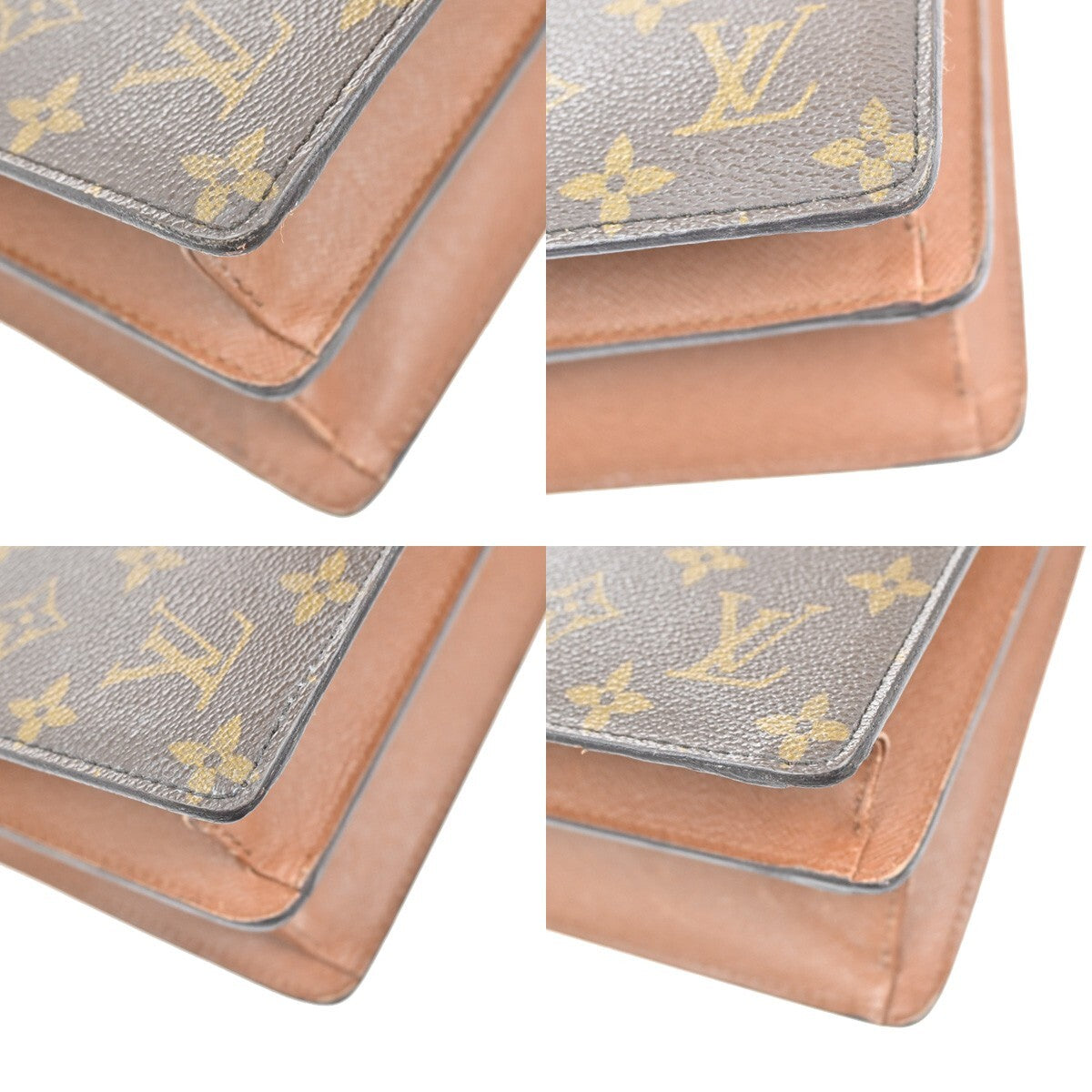 LOUIS VUITTON Courcelles Shoulder Bag Monogram Leather Brown M51375 86YH461