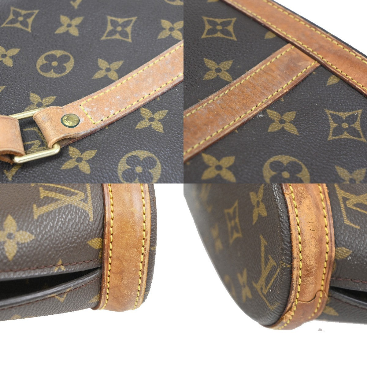 9.Live LOUIS VUITTON BABYLONE Shoulder Bag Monogram Leather Brown M51102 34CA708
