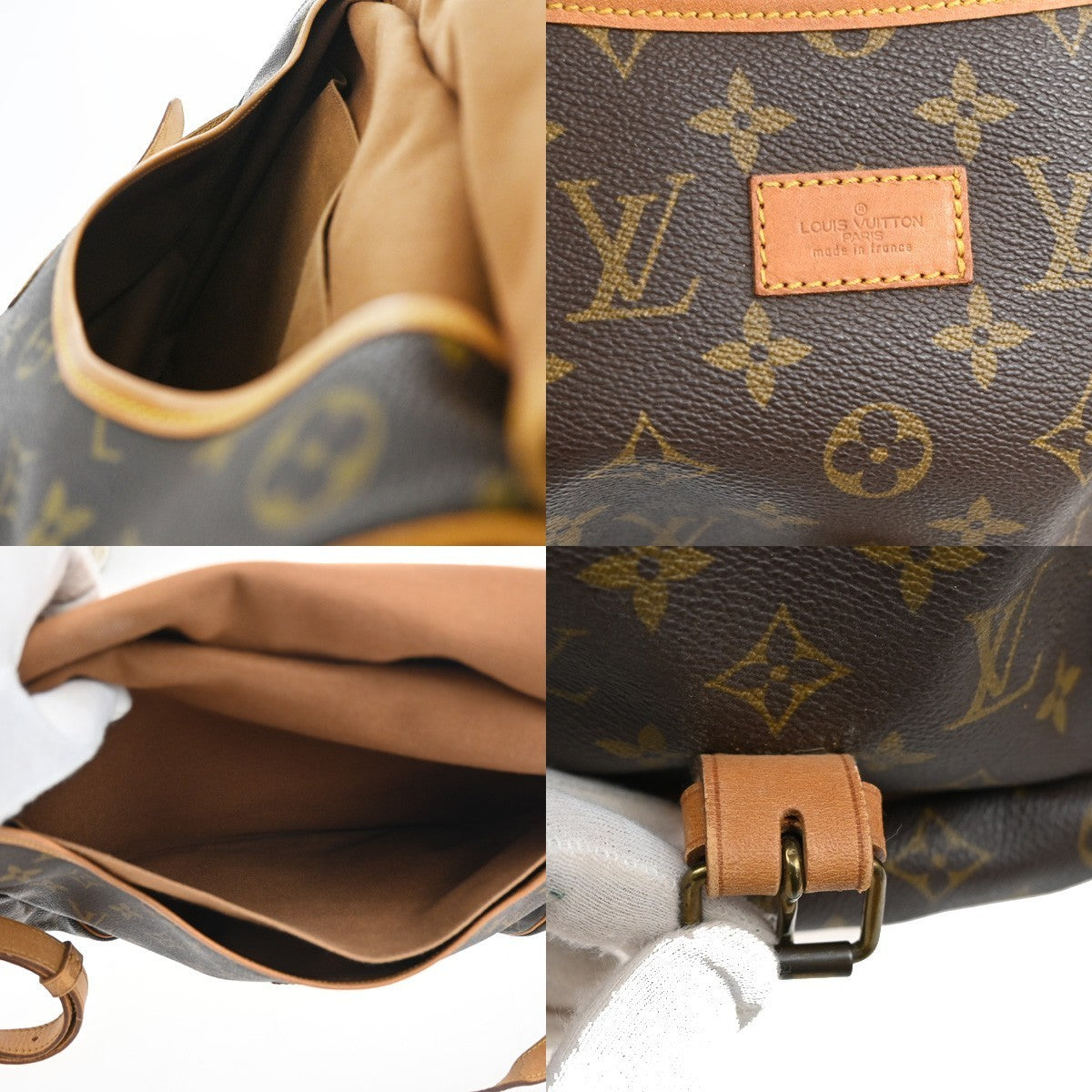 LOUIS VUITTON Saumur 35 Shoulder Bag Monogram Leather BN France M42254 31CA426