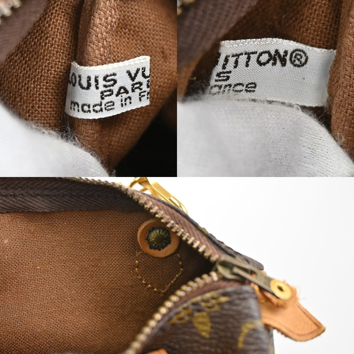 LOUIS VUITTON Mini Speedy 2Way Hand Bag Monogram Leather Brown M41534 98CA975